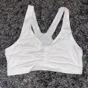 White sports bra